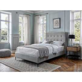 MID.YOU BOXSPRINGOVÁ POSTEĽ, 120/200 cm, svetlosivá.