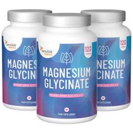 Essentials Magnesium Glycinate 750 vysoká dávka – Vegan, 360 kapsúl.