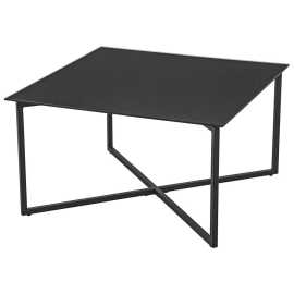 Carryhome KONFERENČNÝ STOLÍK, čierna, kov, sklo, 80/80/45 cm.