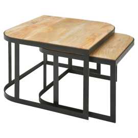 MID.YOU SADA KONFERENČNÝCH STOLÍKOV, svetlohnedá, drevo, 60/60/40 cm.