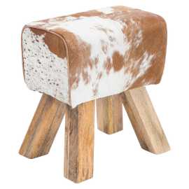 MID.YOU TABURETKA, kožušina, 40/47/30 cm.