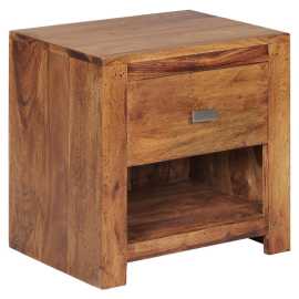 MID.YOU NOČNÝ STOLÍK, indický palisander, farba indického palisandra, 40/40/30 cm.