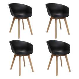 MID.YOU SADA STOLIČIEK S PODRÚČKAMI 4 kus.