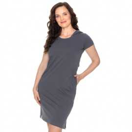 Bushman dress Claire dark grey S.
  
 Weight: 190 g/m2