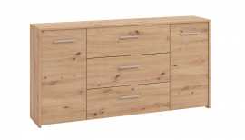 Komoda 2d+3z joel - dub artisan.

 

Komoda je opatrená tromi širokými zásuvkami a dvierkami za ktorými sa skrývajú dve priehradky.

 

Rozmery komody 2D+3Z Joel sú 158x80,5x33cm (š, v, h).

 

Všetky produkty z kolekcie Joel nájdete nižšie v súvisiacich produktoch.