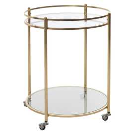 MID.YOU SERVÍROVACÍ VOZÍK, zlatá, 75/57/75 cm.