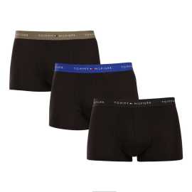 3PACK ανδρικό σορτς μποξεράκι Tommy Hilfiger μαύρο (UM0UM02763 0VV) M.