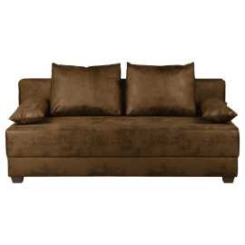 MID.YOU ROZKLADACIA POHOVKA, textil, hnedá.