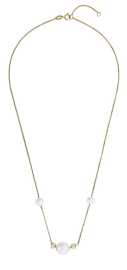 JVD Elegantný pozlátený náhrdelník s pravými perlami SVLN0747SH8GP45.