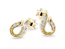 Cutie Jewellery Jedinečné náušnice zo žltého zlata Z3062-30-10-X-1.