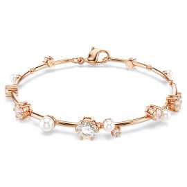 Swarovski Pozlátený náramok s kryštálmi a perličkami Constella 5729505.