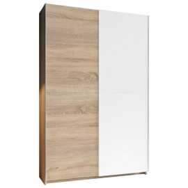 Carryhome VIACÚČELOVÁ SKRIŇA, biela, dub sonoma, 125/195/38 cm.