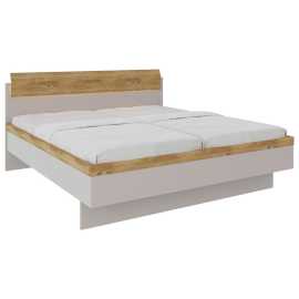 Dieter Knoll POSTEĽ, 180/200 cm, farba duba, svetlosivá.