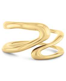 Calvin Klein Pozlátený oceľový prsteň Statement Links 35000752 56 mm.