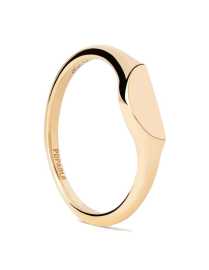 PDPAOLA Originálny pozlátený prsteň Half Circle Mini AN01-C48 52 mm.