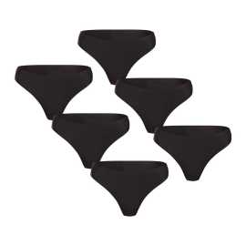 6PACK Damen-Tanga Gaubert nahtlos schwarz (GBTW-954) L/XL.
Sie suchen Unterwäsche, die selbst unter dem engsten Kleid oder der engsten Leggings nicht auffällt?
Material, das sich jeder Bewegung anpasst
Der Gaubert-Tanga ist aus einem weichen und dehnbaren Material gefertigt, das sich perfekt an den Körper anpasst und jede Bewegung mitmacht.
Schlichtes Design für jede Frau
Die nahtlose Passform sorgt für einen sanften Übergang zur Haut, ohne spürbare Säume oder Nähte.
Warum Sie den Gaubert-Tanga lieben werden

Nahtloses Design: Perfekt unsichtbar unter der Kleidung.
Leichtes und atmungsaktives Material: Komfort auch bei ganztägigem Tragen.
Flexibilität und Anpassungsfähigkeit: Ohne Einkerbung und ohne Unannehmlichkeiten.
Elegantes und minimalistisches Design: Sie passen zu jedem Outfit.

Gaubert Unterwäsche garantiert maximalen Komfort
Die niederländische Marke Gaubert weiß, wie man bequeme und praktische Unterwäsche herstellt , die gleichzeitig einen modernen Look hat.
Pflegehinweise für Gaubert-Tangas

Waschen: Der String sollte idealerweise mit der Hand oder in der Waschmaschine im Schonwaschgang bei bis zu 30 °C gewaschen werden.
Trocknen: Trocknen Sie sie nicht im Trockner.
Bügeln: Diese Art von Wäsche darf nicht gebügelt werden, da das Material dies nicht erfordert und die Gefahr einer Beschädigung besteht.

Tip: Werden Sie ein Experte für die Pflege von Unterwäsche mit den Ratschlägen in unserem Artikel und geben Sie Ihren Lieblingsstücken die Pflege, die sie verdienen.