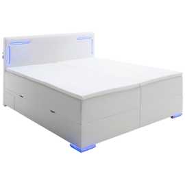 Xora BOXSPRINGOVÁ POSTEĽ, 160/200 cm, biela.