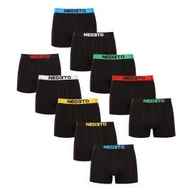 10PACK boxer da uomo Nedeto nero (10NBC1) XL.
Scoprite il massimo del comfort e dello stile con questi boxer da uomo di Nedeto in un versatile colore nero.
Materiale piacevole per il massimo comfort
I boxer Nedeto sono realizzati in misto cotone ed elastan di alta qualità.
Design e stile accessibili
Questi boxer neri di Nedeto hanno un design semplice ma elegante, perfetto per tutti gli uomini moderni.
Perché i boxer Nedeto non devono mancare nel vostro guardaroba

Adatto all'uso quotidiano e allo sport: Ideale per il lavoro, il relax o le attività fisiche.


Mutandine più lunghe: Offrono maggiore comfort e sostegno durante il movimento.


Gomma elastica di alta qualità: I boxer rimangono saldamente in posizione e sono confortevoli per tutto il giorno.


Ottimo rapporto qualità/prezzo: Nella confezione troverete diversi pezzi di boxer eleganti e confortevoli.

Il marchio ceco Nedeto punta sulla qualità
Indossiamo tutti boxer Nedeto, perché li abbiamo fatti noi.
Come prendersi cura dei boxer:

Lavanderia: Si consiglia di lavare a 30°C, temperatura ideale per rimuovere lo sporco e mantenere la qualità del materiale.


Stiratura: Si possono asciugare in asciugatrice, ma a bassa temperatura per evitare di danneggiare l'elastan o di restringere il tessuto.


Asciugatrice: Se necessario, è possibile stirare i boxer a una temperatura bassa adatta al cotone.

Suggerimento: Diventate esperti di manutenzione della lingerie con i consigli del nostro articolo e date ai vostri capi preferiti la cura che meritano.