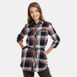 Bushman Flanellhemd Zama burgund L.