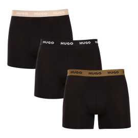 3PACK Moške boksarice HUGO črne (50532613 987) XXL.
Stavite na brezčasno eleganco in vrhunsko udobje z moškimi boksericami HUGO.
Material, ki se vam popolnoma prilagodi
Kombinacija visokokakovostnega bombaža s pridihom elastana zagotavlja optimalno kombinacijo udobja in prilagodljivosti.
Stil, ki govori sam zase
Trezna barvna shema je primerna za vse moške, ki ne marajo ekscentričnosti.
Zakaj vam bodo všeč bokserice HUGO

Vrhunski material v kombinaciji bombaža in elastana.
Elegantna zasnova v klasičnih barvah.
Daljše noge za večje udobje.

Spodnje perilo Hugo za ljubitelje udobja in razkošja
Blagovna znamka spodnjega perila Hugo spada v družino oblačil Hugo Boss in se odlikuje po kakovostnih materialih in natančni izdelavi.
Kako skrbeti za bokserje HUGO
Če želite, da bodo vaše najljubše bokserice dolgo zdržale, vam priporočamo, da upoštevate naslednje nasvete.

Pralnica: Pero ima temperaturo 40 °C.
Sušenje: Bokserje lahko sušite v sušilnem stroju na nežnem programu.
Likanje: Če je treba, jih likate na notranji strani pri nižji temperaturi.

Nasvet: Postanite strokovnjak za vzdrževanje spodnjega perila z z nasveti v našem članku in svojim najljubšim kosom zagotovite nego, ki si jo zaslužijo.