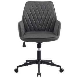 MID.YOU OTOČNÁ STOLIČKA, mikrovlákno, antracitová.