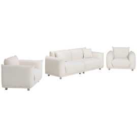 Livetastic SEDACIA ZOSTAVA, textil, biela.