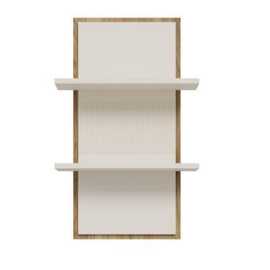 Xora NÁSTENNÁ POLICA, farba duba, piesková, 60/96,5/23,4 cm.