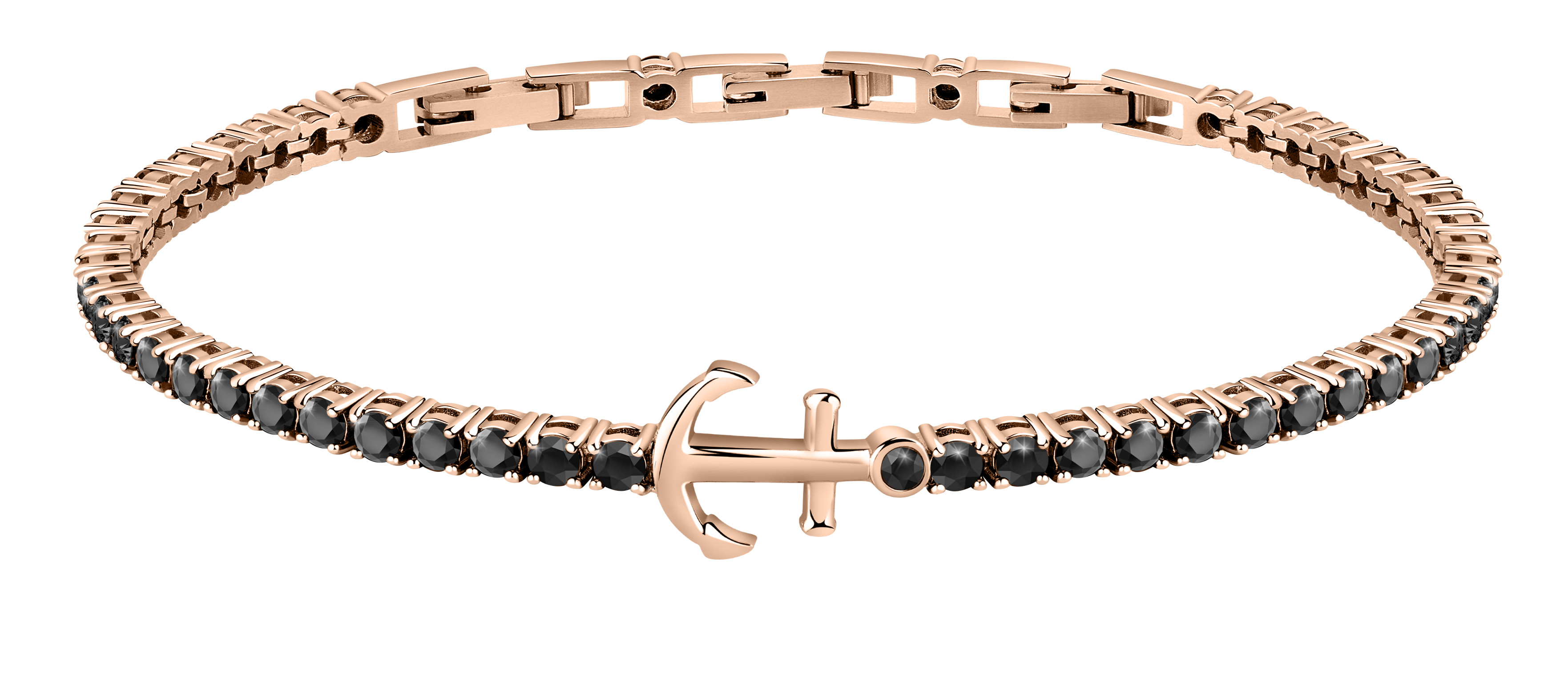 Morellato Pánsky bronzový náramok s kotvou Tennis SATT04.