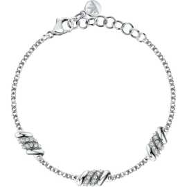 Morellato Pôvabný oceľový náramok s kryštálmi Torchon SAWZ06.